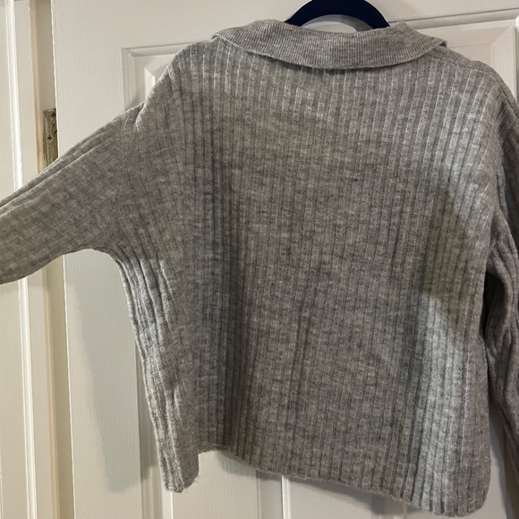 NWOT Grey/Gray Cardigan Sweater - Picture 6 of 6